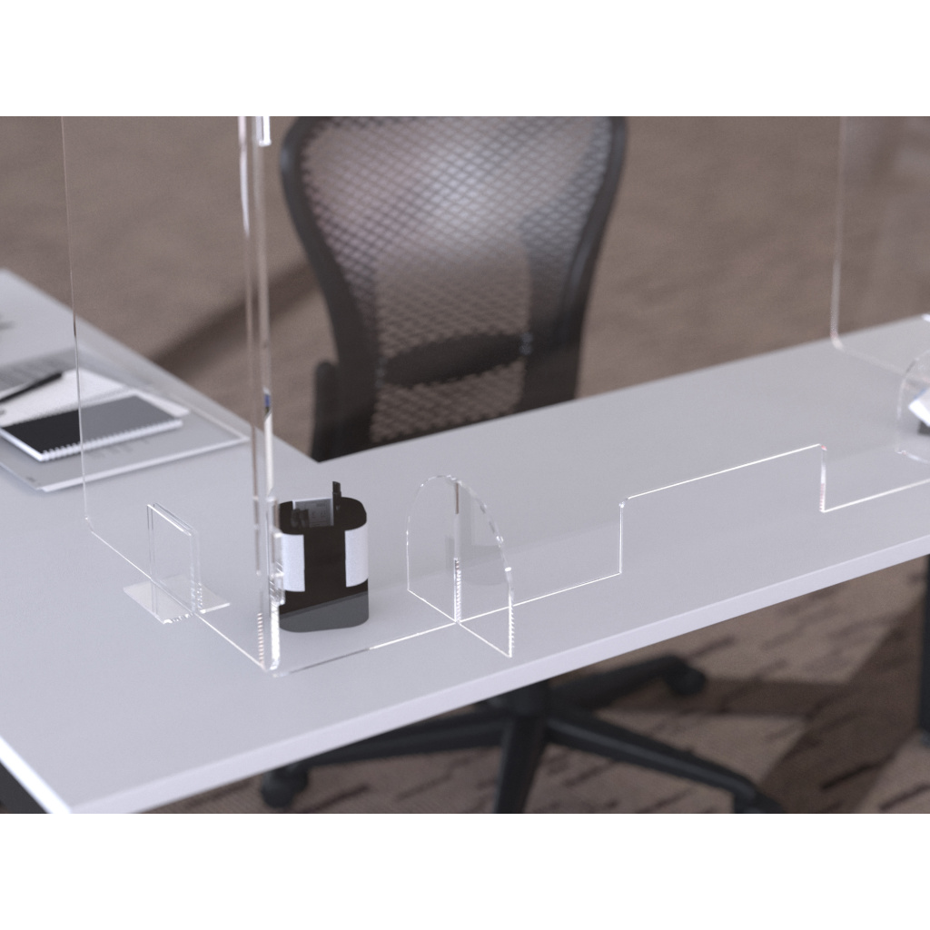 Buy Plexa Freestanding Acrylic Safety Barrier Abbotts Office Furniture