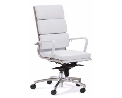Mode White Highback Executive Office Chair