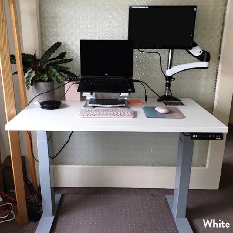 Buy Desky Dual Mini Sit Stand Desk Abbotts Office Furniture Hawthorn