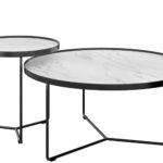 Eclipse coffee table with marble look top.