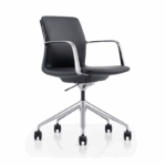 Grange boardroom chair in black.