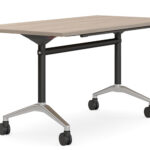 Host flip table with silver foot.