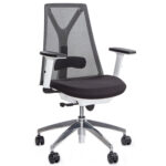 Anchor office chair with white frame.