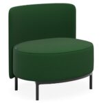 Lola lounge chair in green.