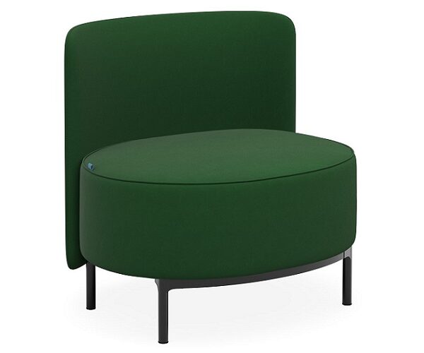 Lola lounge chair in green.