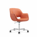 Marino boardroom chair in orange.