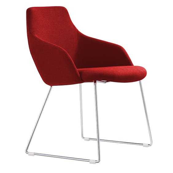 Oscar chair in red.