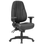 Rover leather upholstered executive office chair.