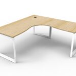 Rapid Infinity Loop Leg Corner Workstation