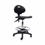 Lab stool in black.