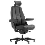 Corsa black leather executive chair.