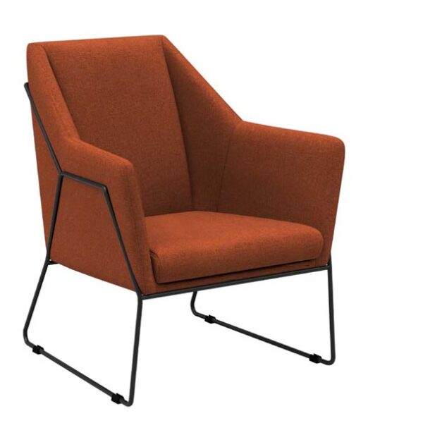 Eadu lounge chair in auburn.