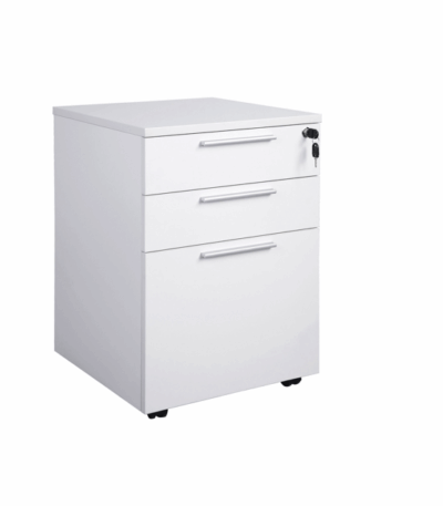 Axis mobile pedestal with three drawers.