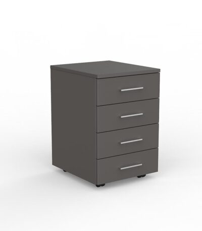 EkoSystem mobile four-drawer version in charcoal.