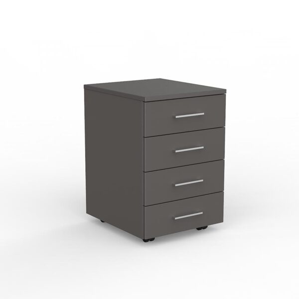 EkoSystem mobile four-drawer version in charcoal.