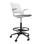 Harmony Drafting Chair in light grey.