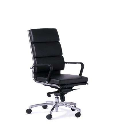 Mode high back chair in black.