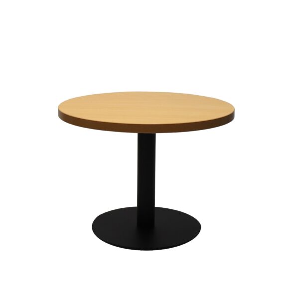 Estillo coffee table with black base and beech top.