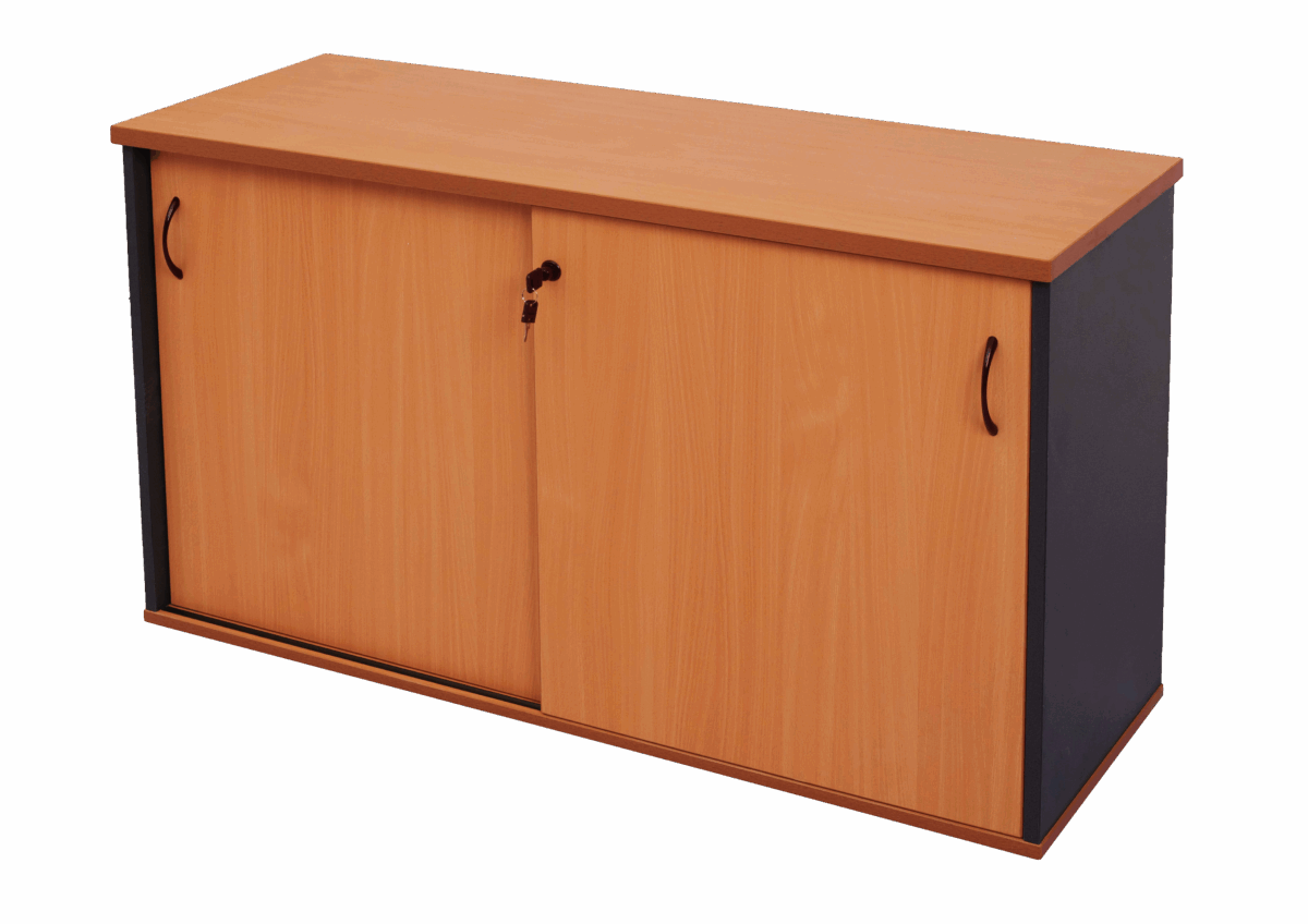 Rapid Worker credenza in cherry.