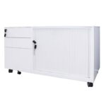 GO mobile caddy in white satin.