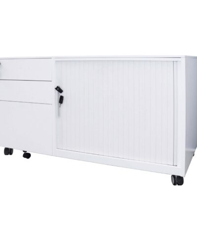 GO mobile caddy in white satin.