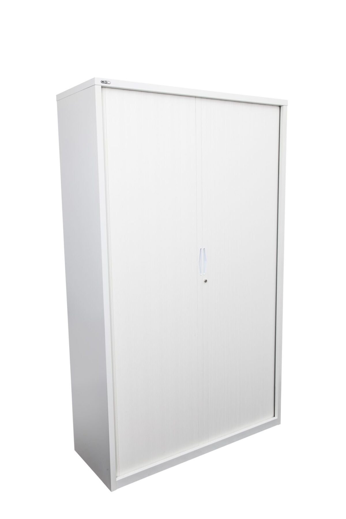 GO Tambour cupboard in white china.
