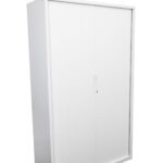 GO Tambour cupboard in white china.