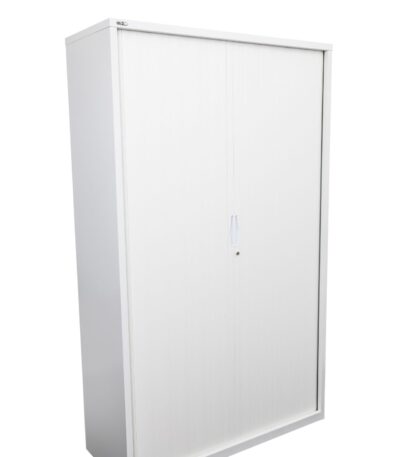 GO Tambour cupboard in white china.