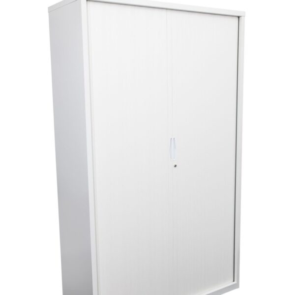 GO Tambour cupboard in white china.