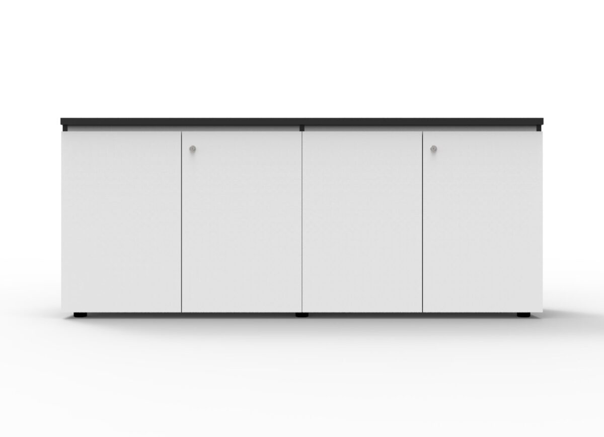 Rapid Infinity swing door cupboard 1800mm in natural white.