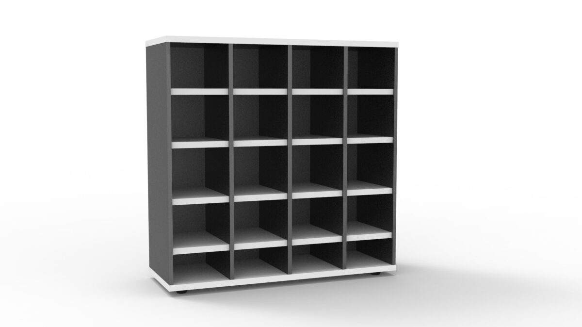 Rapid Worker pigeon hole unit in white.