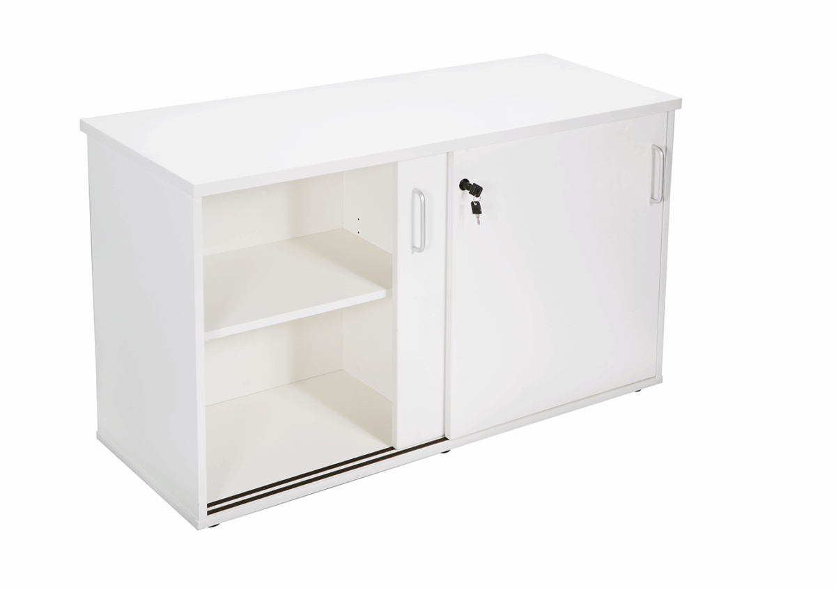Rapid Span credenza 1200mm in natural white.