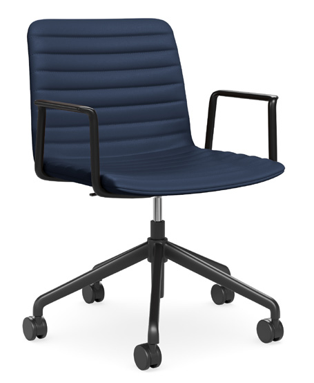 nikoladeepnavypublackarms Nikola Swivel Chair - Image 6