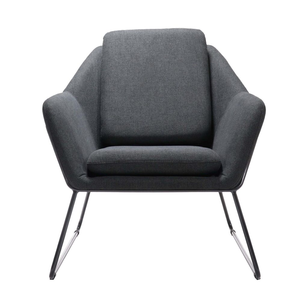 Cardinal lounge chair in charcoal.