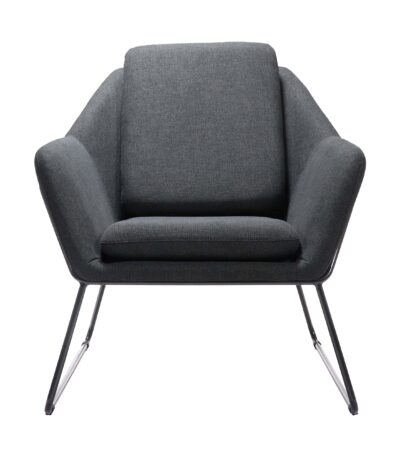 Cardinal lounge chair in charcoal.