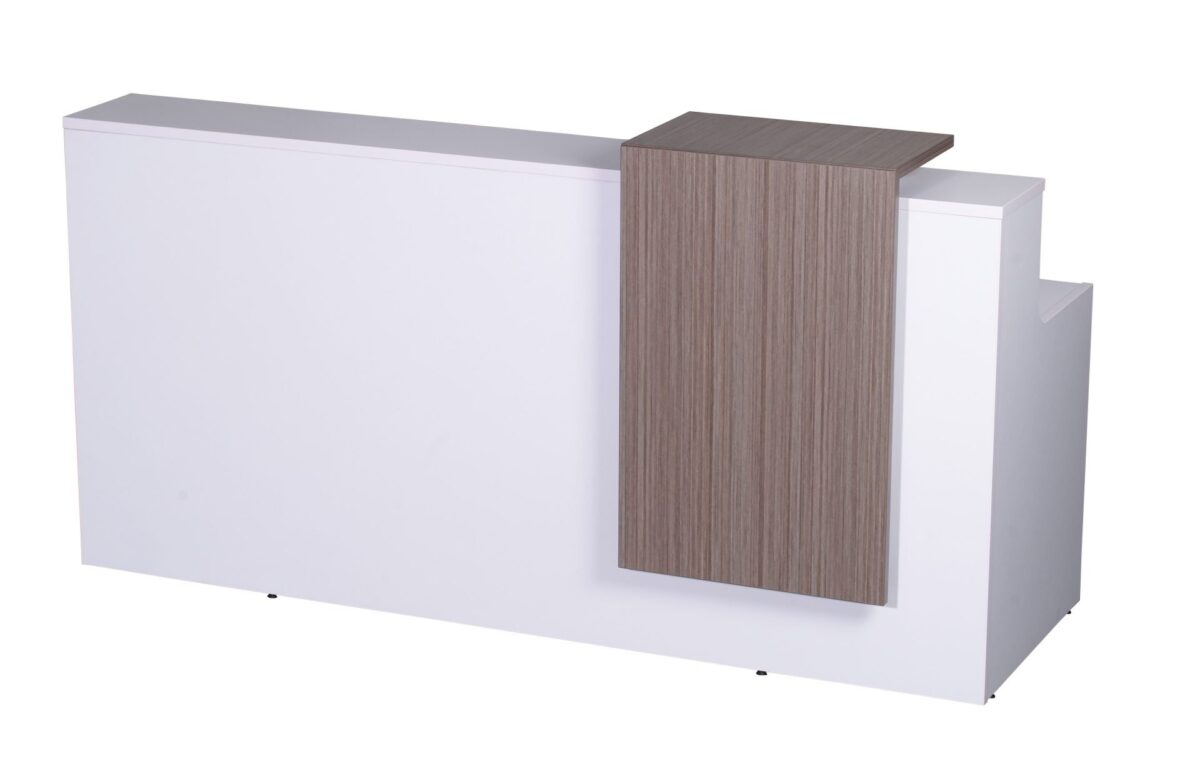 Urban reception counter front view.