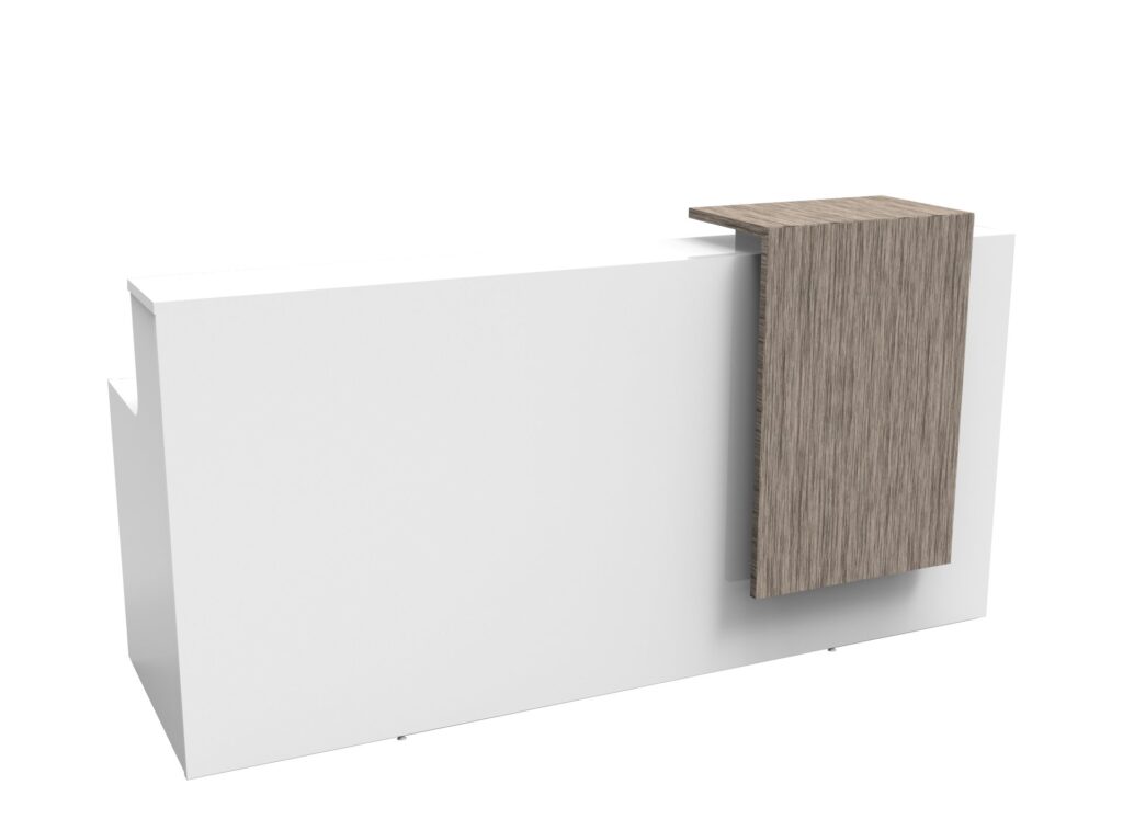 Front view of Urban reception counter.