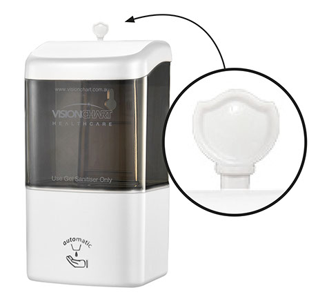 VisionChart Wall Mounted Sanitiser Station