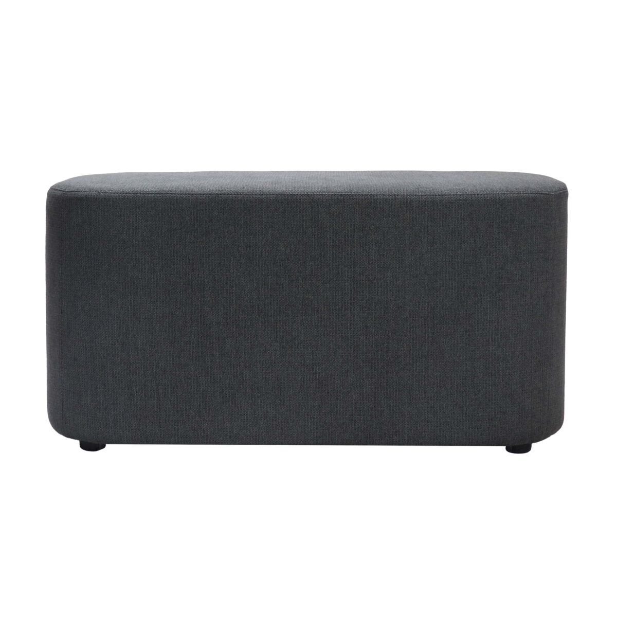 900mm Kali ottoman in charcoal.