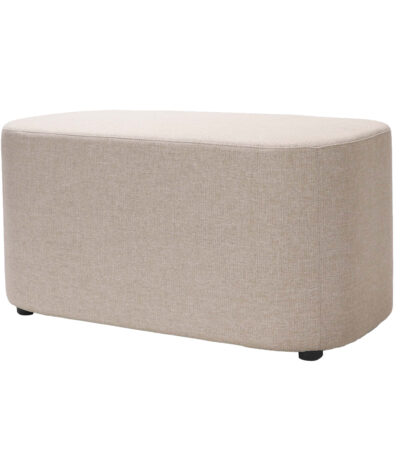 900mm Kali ottoman in stone.