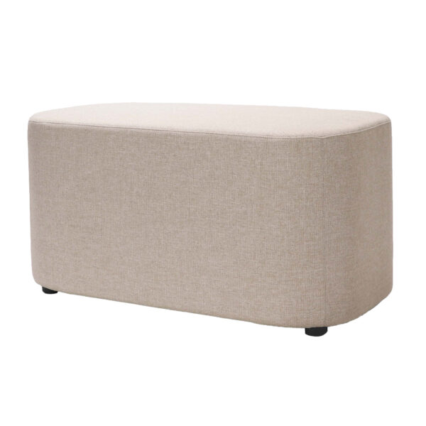 900mm Kali ottoman in stone.