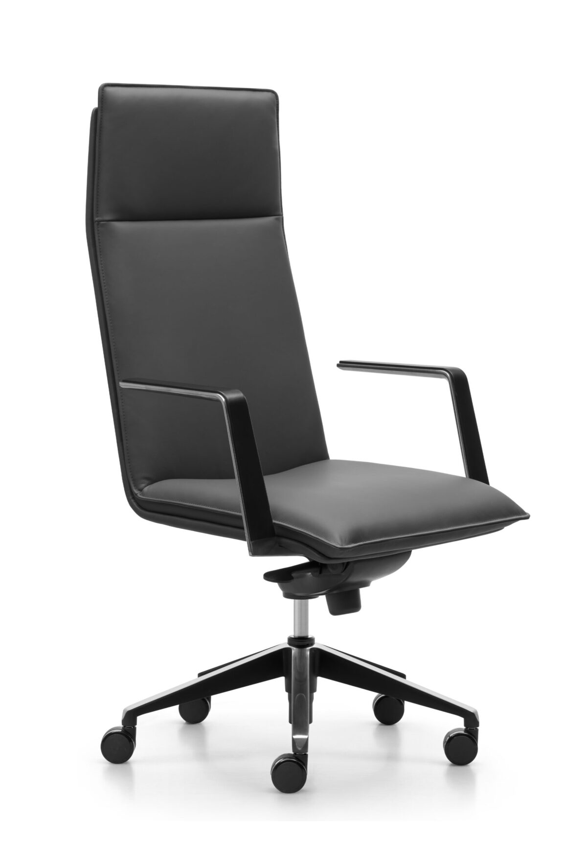 High back Mirage chair in black.