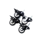 Set of four UpDown castor wheels.