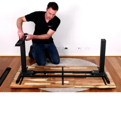 UpDown desk being installed.