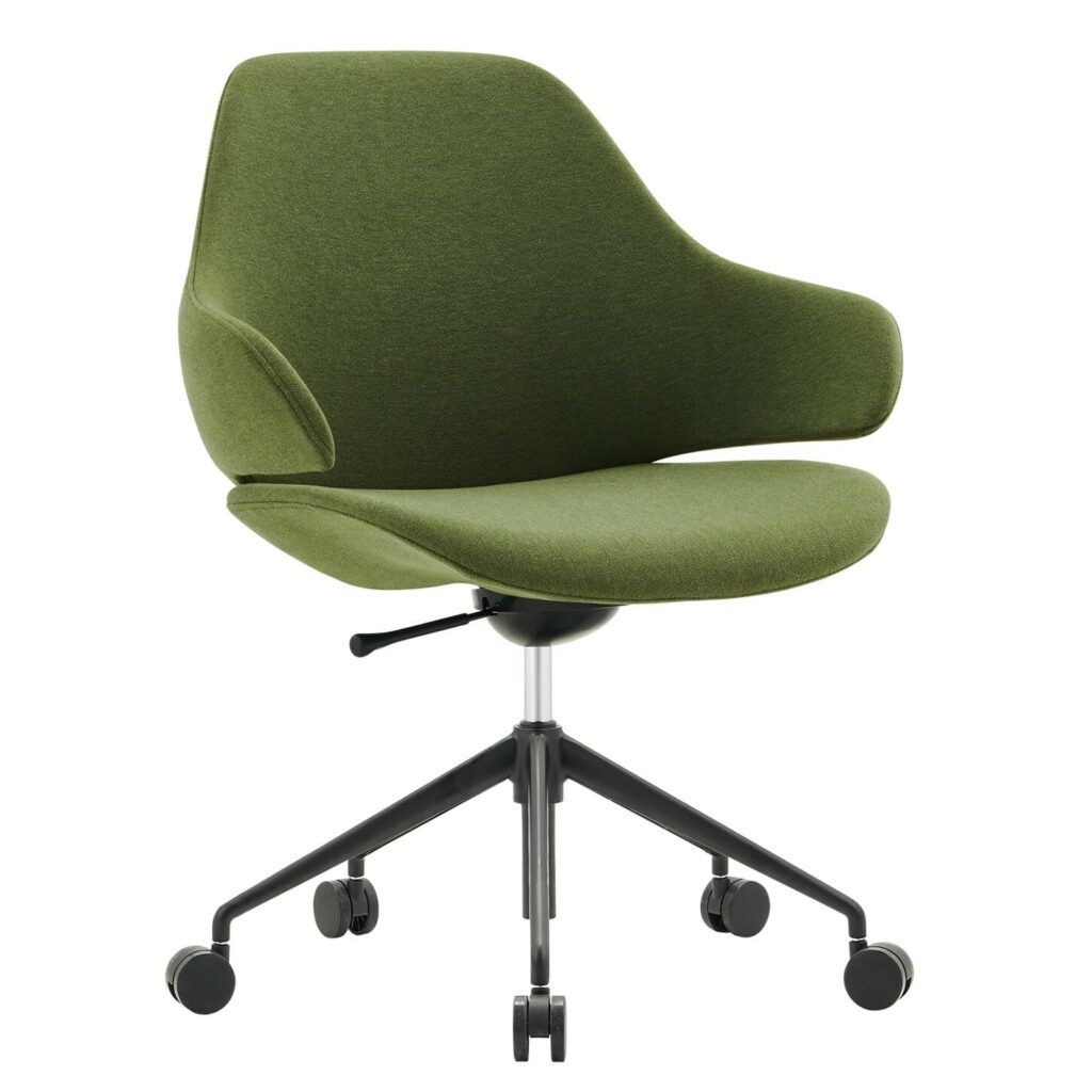 Orbit chair in olive.