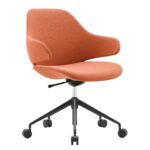 Orbit chair in rust.