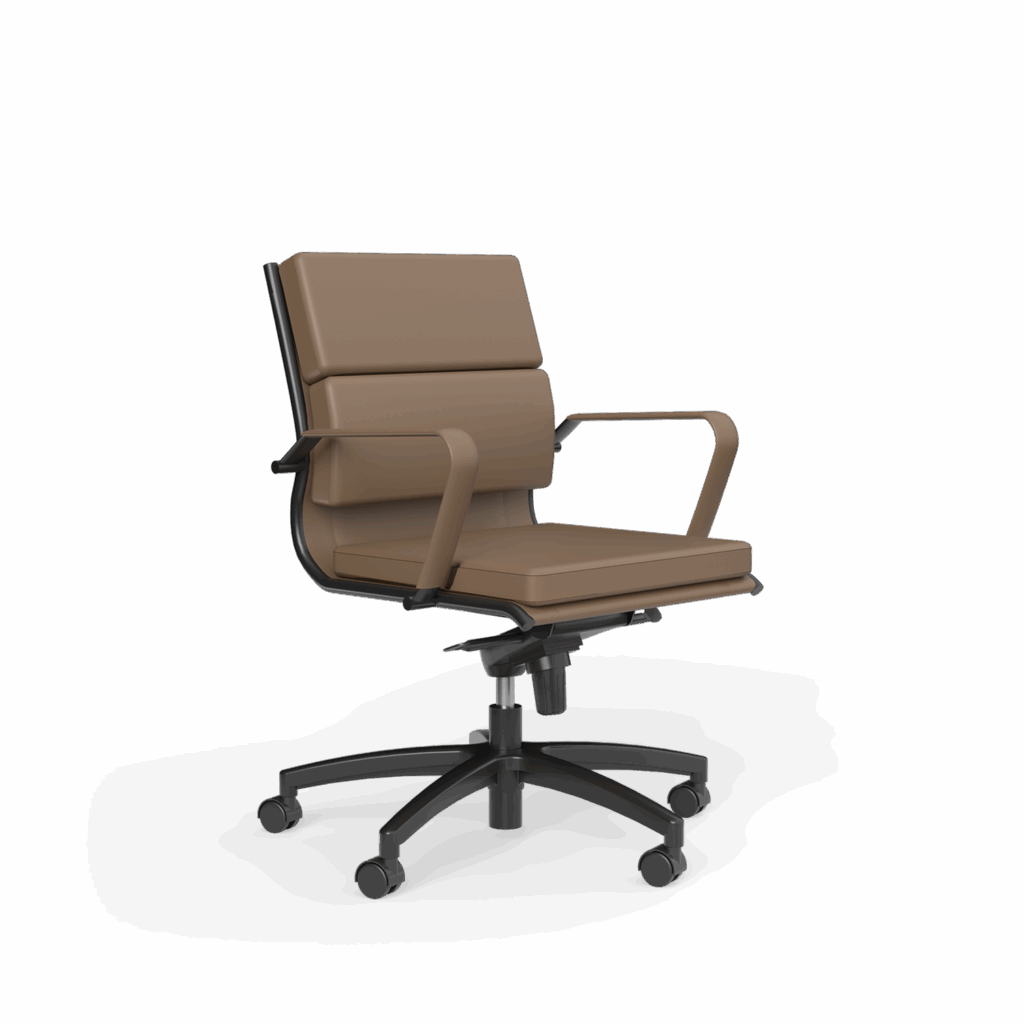 Mode midback chair in chocolate.