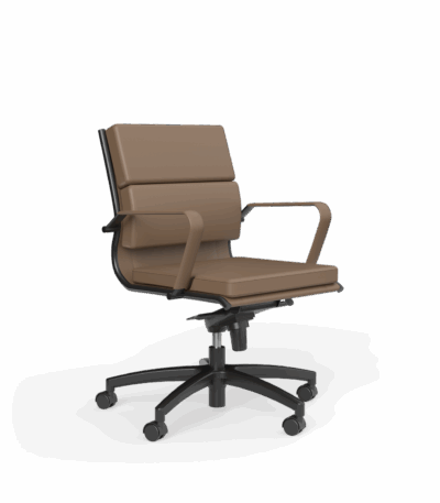 Mode midback chair in chocolate.