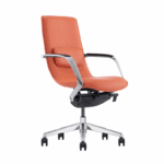 Titan medium back chair in orange.