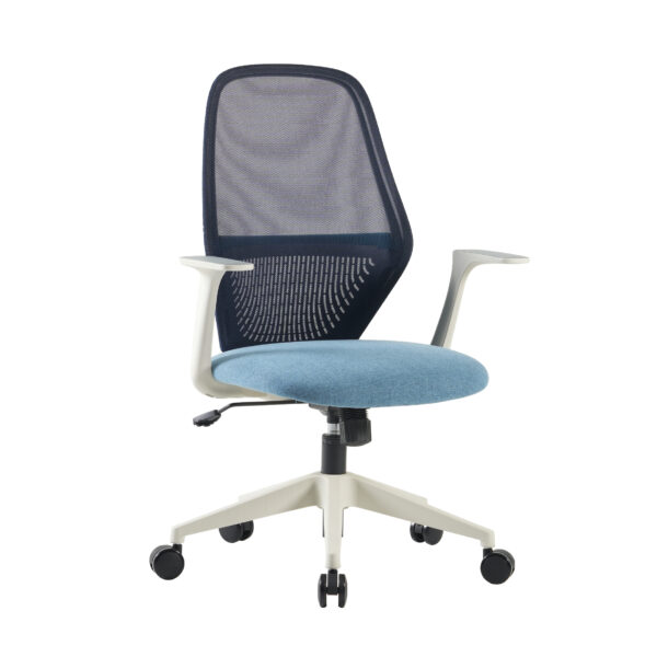 Flower office chair in white.